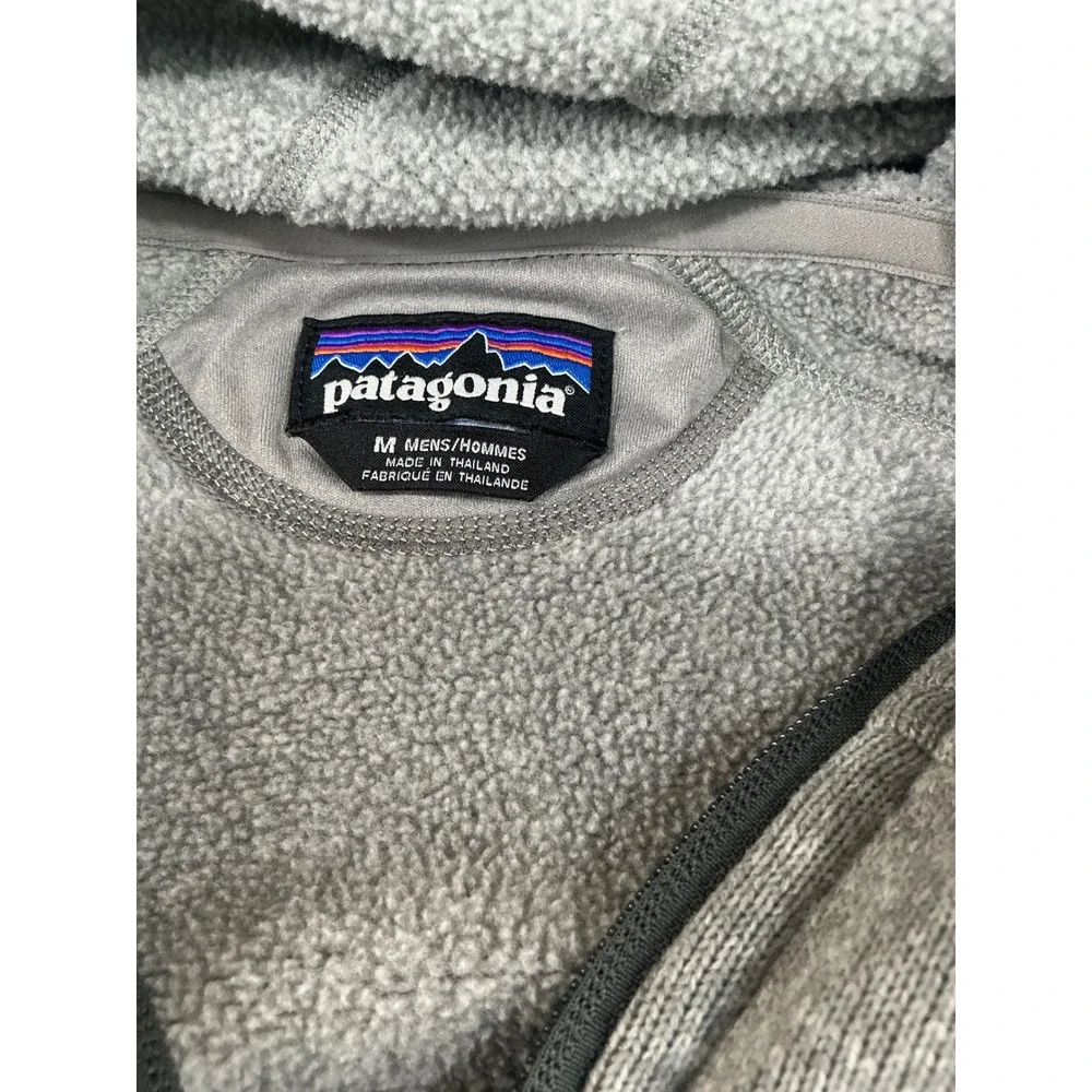 Patagonia Performance Better Sweater Hoody Size M Gray Full Zip Fleece Jacket